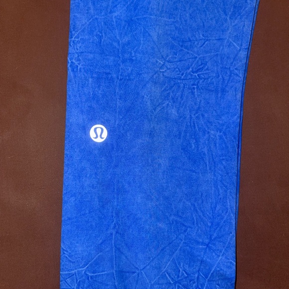 EUC Lululemon Fast and Free High Rise Tight 25" *Ice Dye// Cerulean Blue/6 - Picture 6 of 8